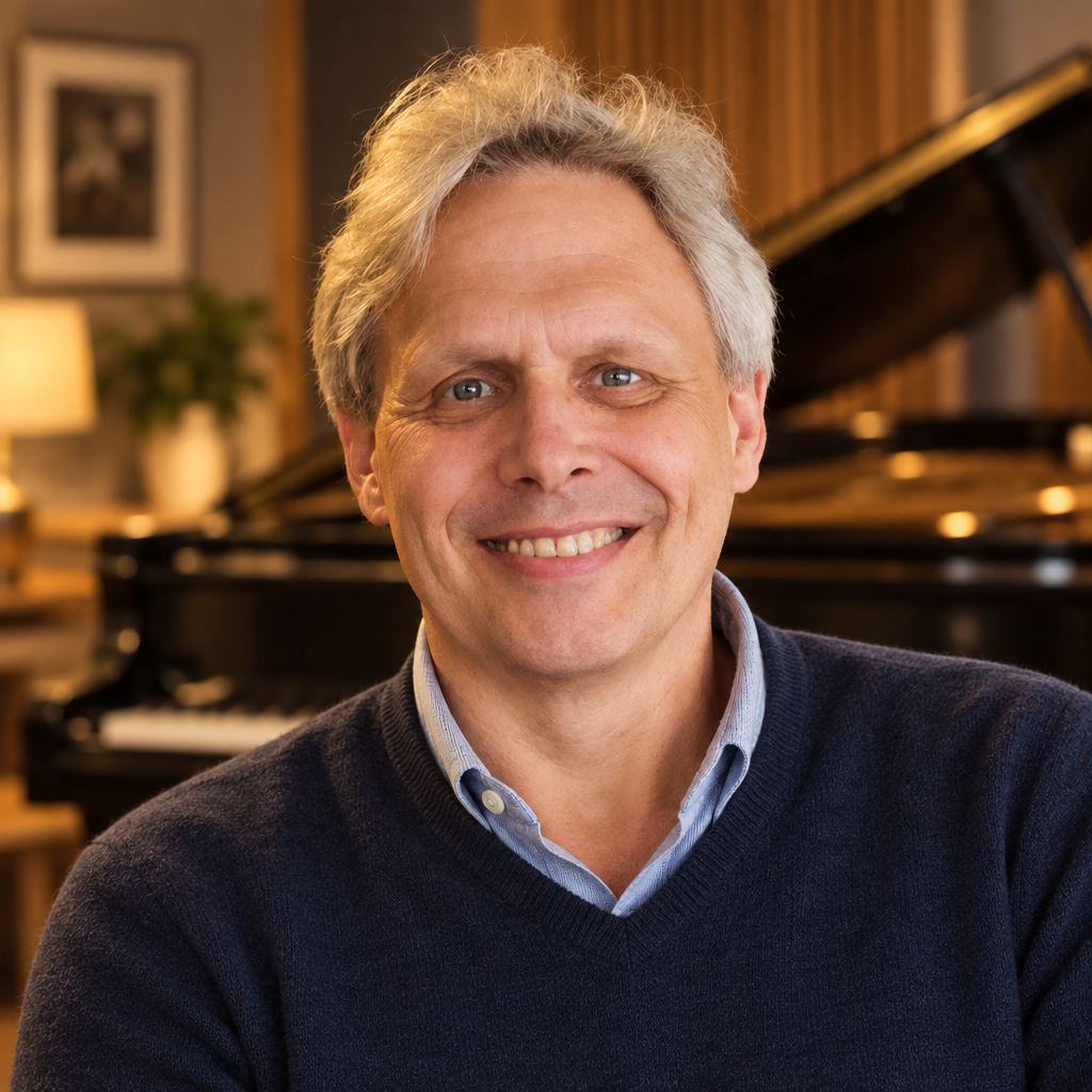 Matthijs H. de Leng bij de piano